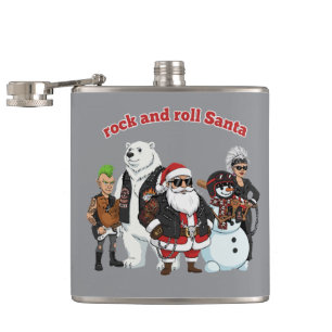 Petaca Rock and Roll Santa Navidades Divertidas de Moto