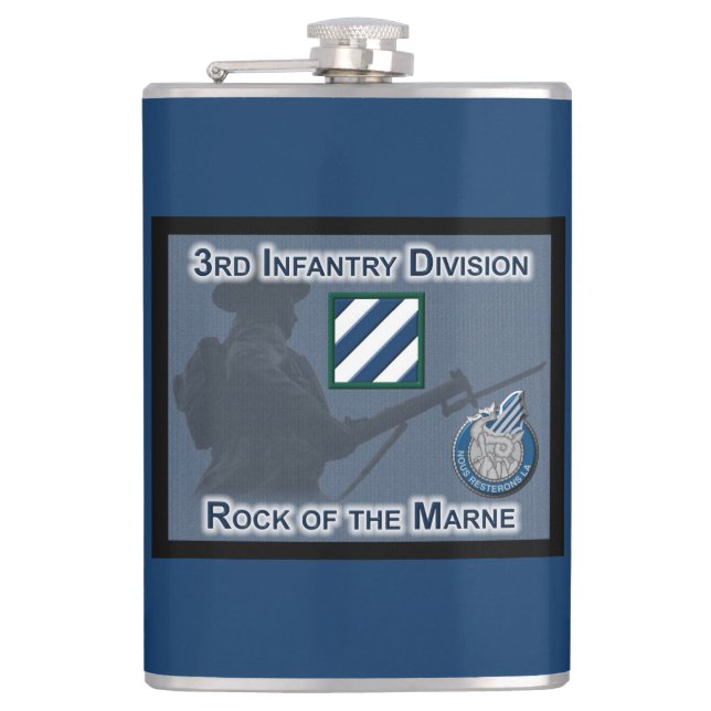 Petaca "Rock of the Marne" 3ª División de Infantería (Anverso)