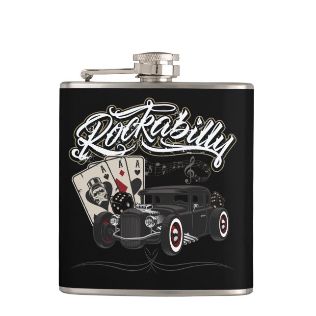 Petaca Rockabilly Flachmann (Anverso)