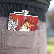 Rooster Chicken Flask