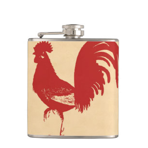 Petaca Rooster rojo