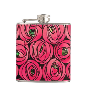Petaca Rosa Art Nouveau Rennie Macintosh Graphic