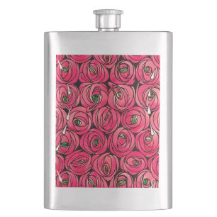 Petaca Rosa Art Nouveau Rennie Macintosh Graphic