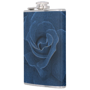 Petaca Rosa azul de terciopelo