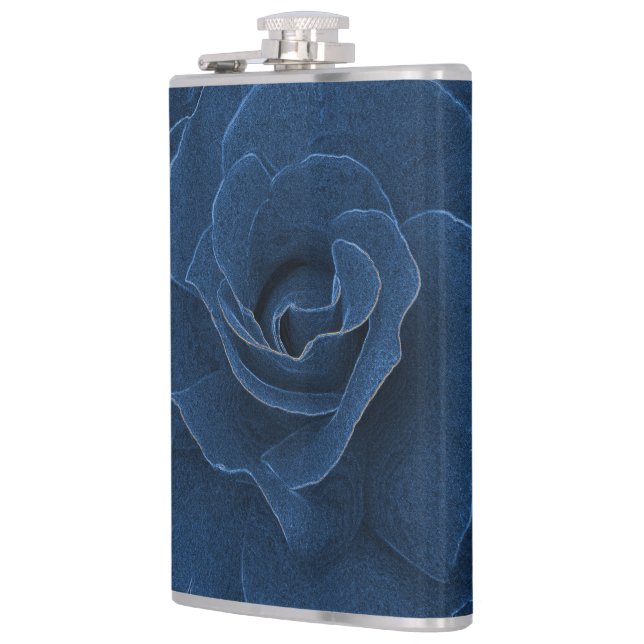 Petaca Rosa azul de terciopelo (Izquierda)