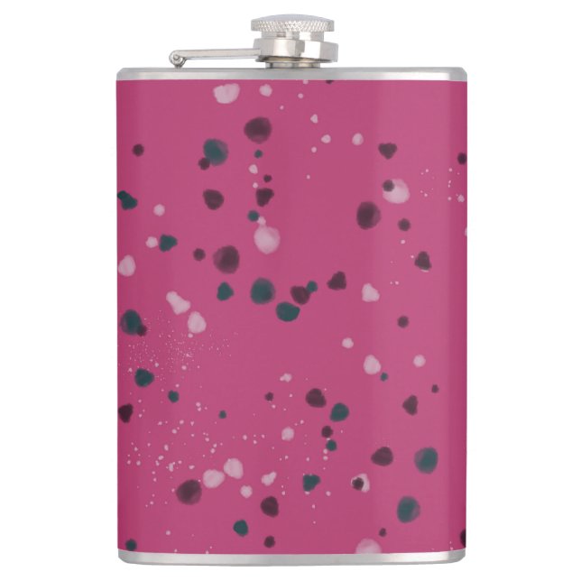 Petaca Rosa Caliente Con Confeti (Anverso)