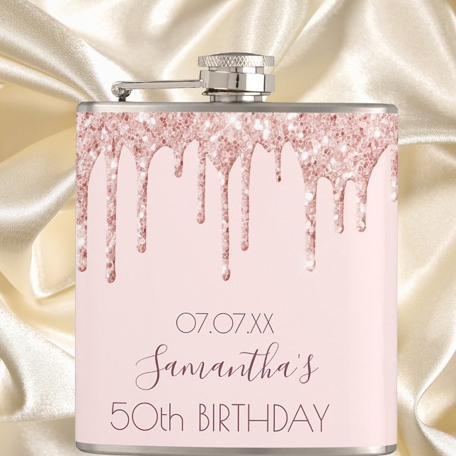 Petaca Rosa de la fiesta de cumpleaños con amigos rosados (Subido por el creador)