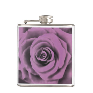 Petaca Rosa de lavanda negra grande y artística