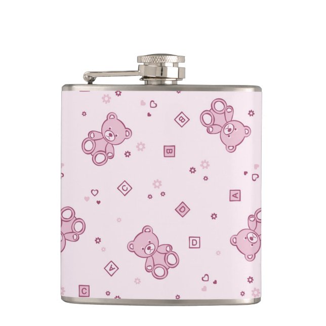 Petaca Rosa del fondo de los osos de peluche (Anverso)