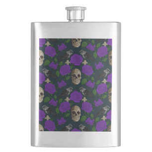 Petaca Rosa gótico oscuro y poco entusiasta Vines Raven S
