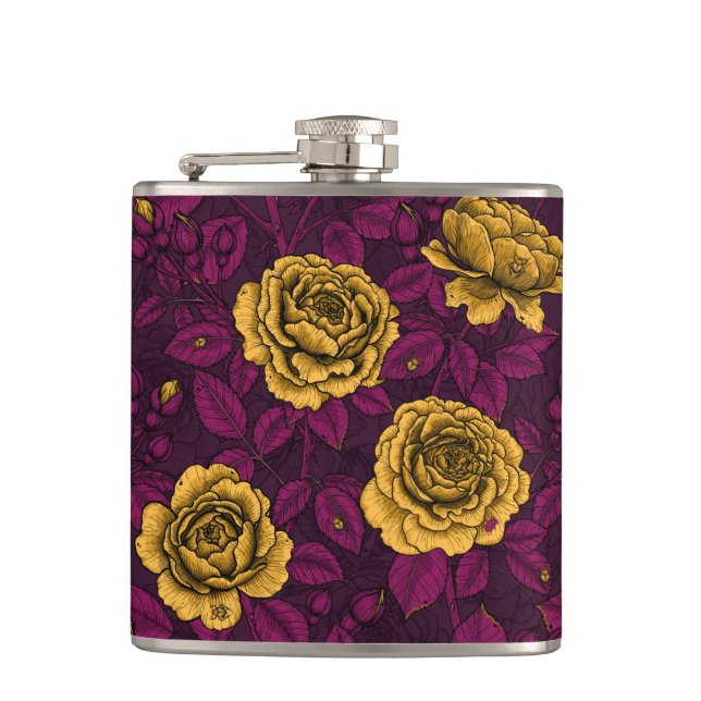 Petaca Rosas amarillas (Anverso)