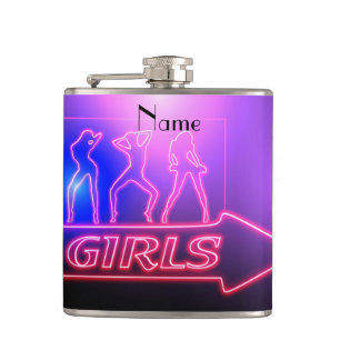 Petaca Rótulo de Chicas rosados neón Thunder_Cove 