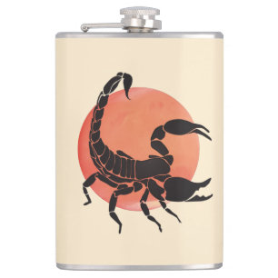 Petaca Rótulo Escorpio Zodiac