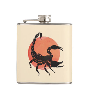 Petaca Rótulo Escorpio Zodiac
