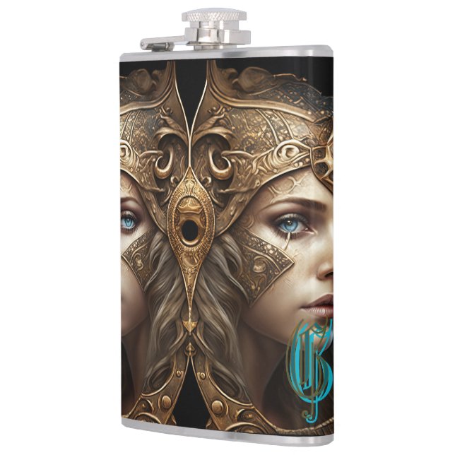 Petaca Rótulo Gemini Zodiac (Izquierda)