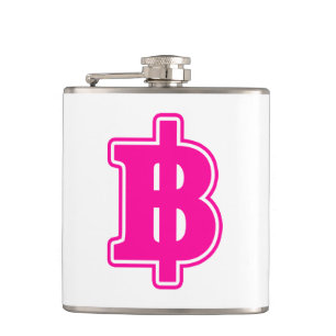 Petaca Rótulo PINK BAHT ฿ dinero tailandés ฿