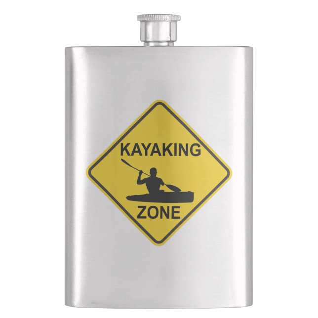 Petaca Rótulo vial de la zona de Kayak (Anverso)