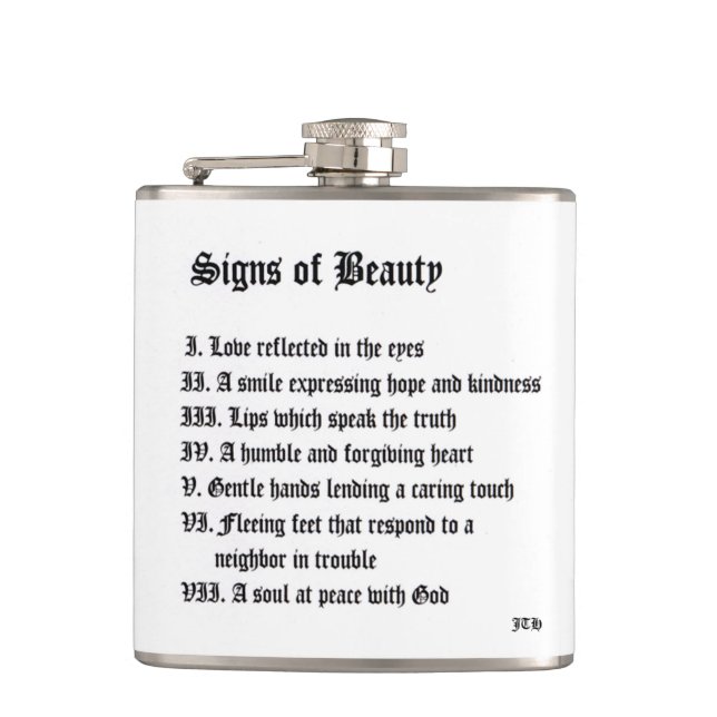Petaca Rótulos de belleza (Anverso)