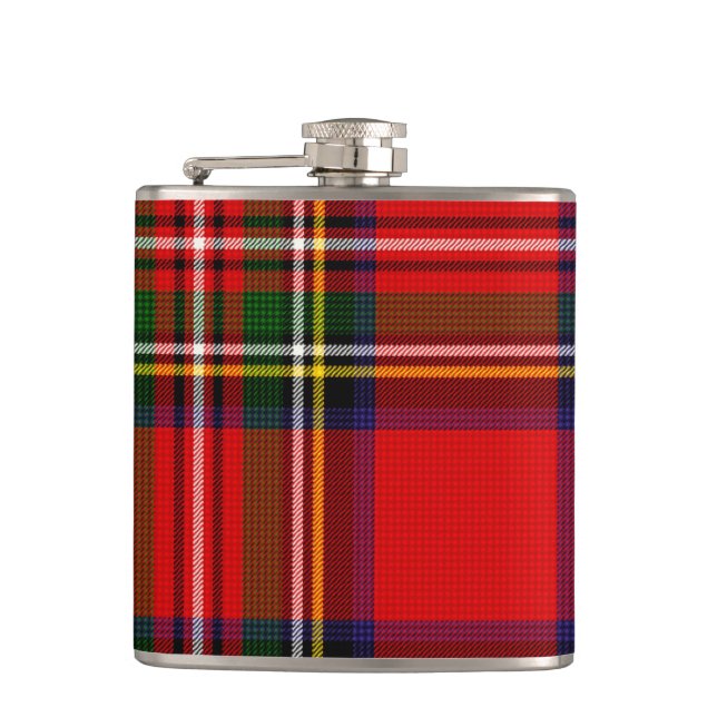 Petaca Royal Stewart Clan Tartan Plaid (Anverso)