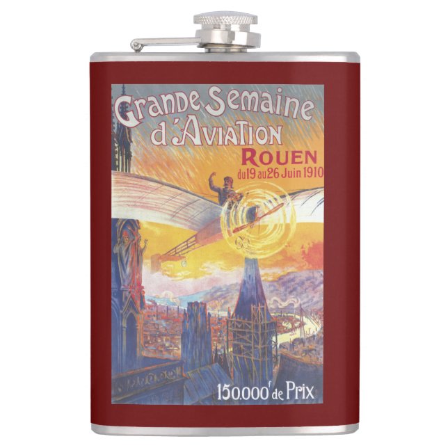 Petaca Ruán, Francia - piloto y avión (Anverso)