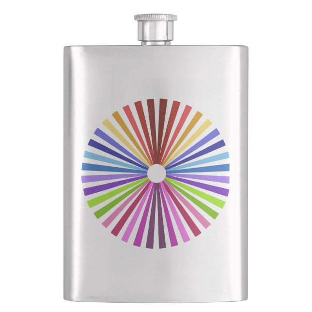 Petaca Rueda arcoiris (Anverso)