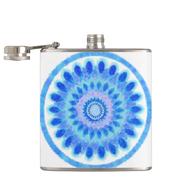 Petaca Rueda de agua azul (Abierto)