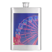 Rueda de la fortuna azul y roja