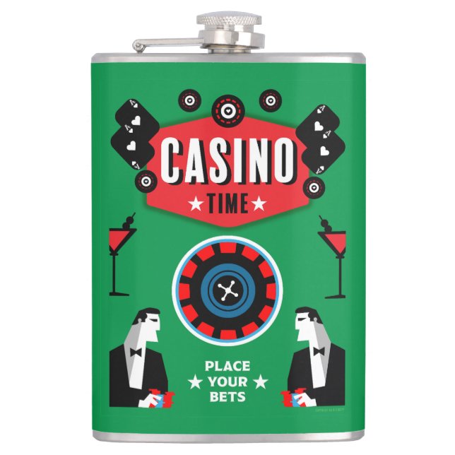 Petaca Ruleta de póquer de juegos de casino (Anverso)