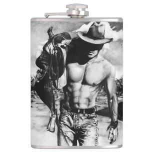 Petaca Rustic Western Cowboy Guay Masculine Art Moderno