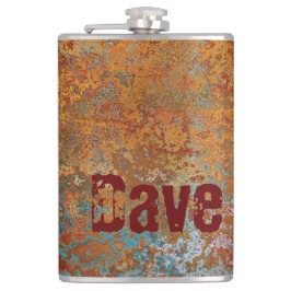 Petaca Rusty, Verdigris, Grunge Steampunk Personalizado 