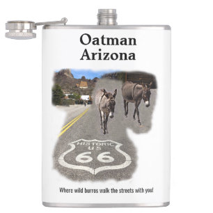 Petaca Ruta 66 Oatman Arizona Burros En La Calle
