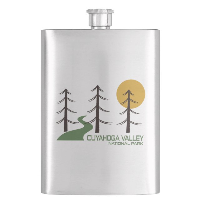 Petaca Ruta del Parque Nacional del Valle de Cuyahoga (Anverso)