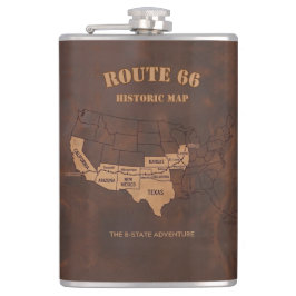 Petaca Ruta Personalizada Mapa Centenario del Viaje 66