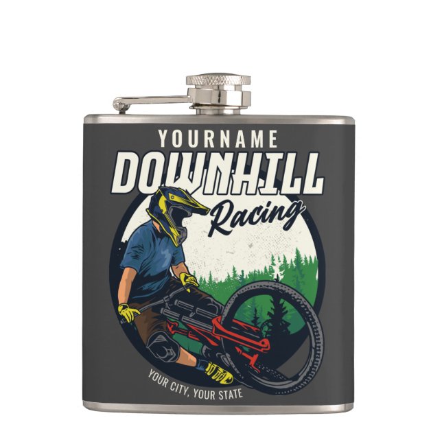 Petaca Ruta personalizada para ciclismo de montaña de Car (Anverso)