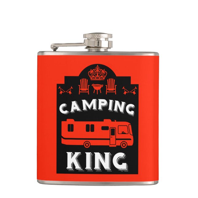 Petaca RV Camping King USA (Anverso)