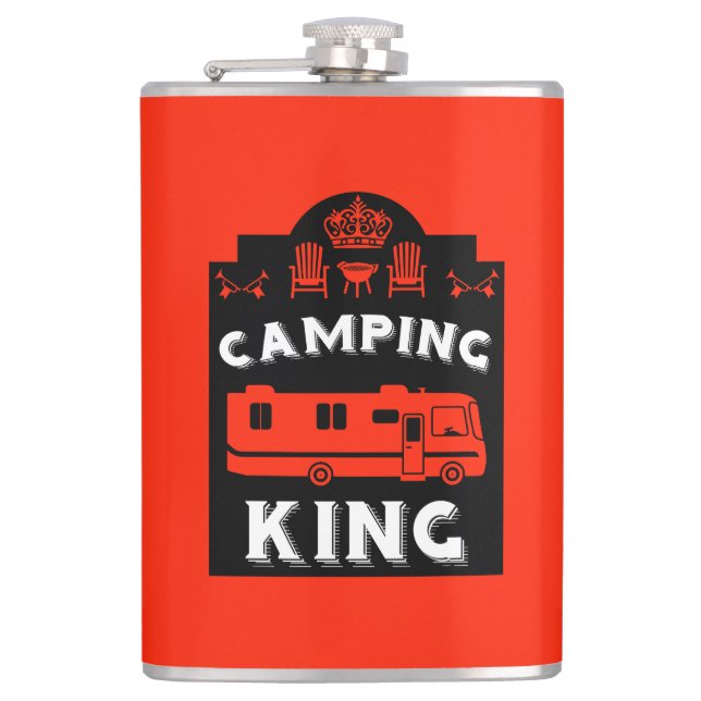 Petaca RV Camping King USA (Anverso)