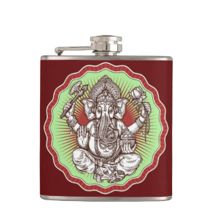 Petaca Sabiduría Ganapati India Hindú Lord Ganesha Elepha