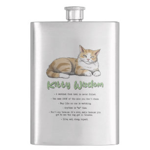 Petaca Sabiduría Kitty - Gato gracioso que gobierna con u