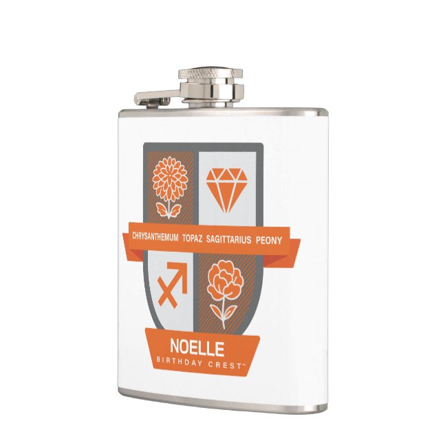 Petaca Sagittarius Birthday Crest™ November 22-30 (Izquierda)