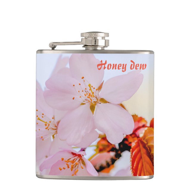 Petaca Sakura - Flor japonesa de cerezo (Anverso)