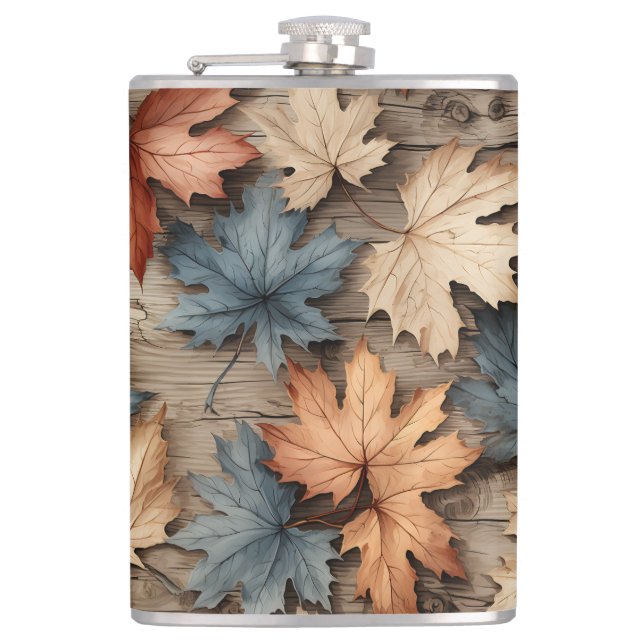 PETACA SALIDAS DE OTOÑO AZUL DE CREMA ROJO (Anverso)