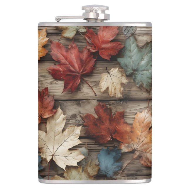 PETACA SALIDAS DE OTOÑO AZUL DE CREMA ROJO (Anverso)