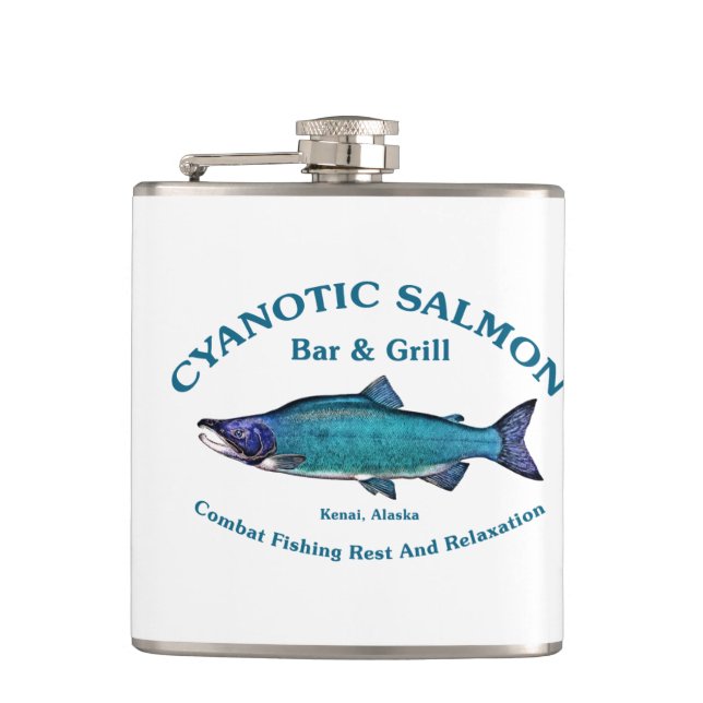 Petaca Salmon Bar & Grill Cyanotic (Anverso)