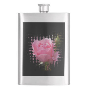 Petaca salpicadura rosa rosada