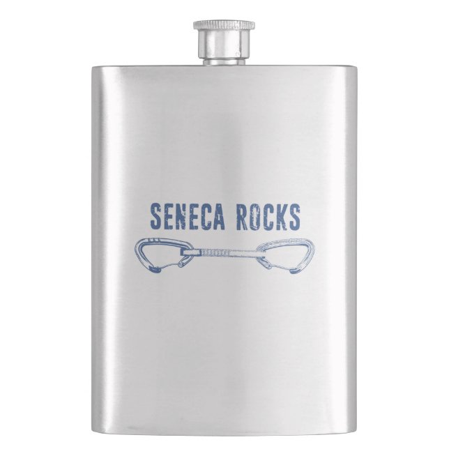 Petaca Salto rápido de las rocas de Seneca (Anverso)