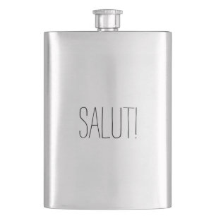 Petaca Salut Fun Classy Stylish Funny Classic Steel Flask