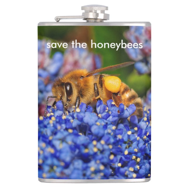 Petaca Salven a las abejas que polinizan a California Lil (Anverso)