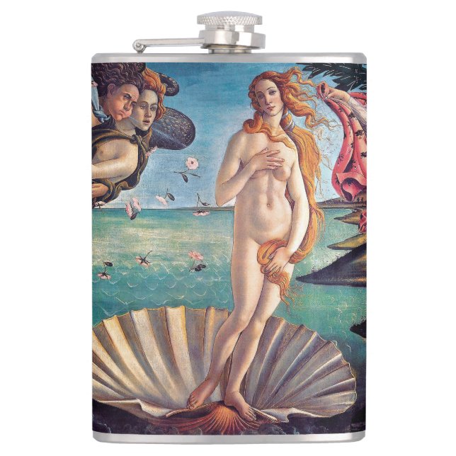 Petaca Sandro Botticelli - Nacimiento de Venus - Bella Ar (Anverso)