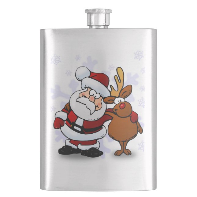 PETACA SANTA CLAUS Y RUDOLPH (Anverso)