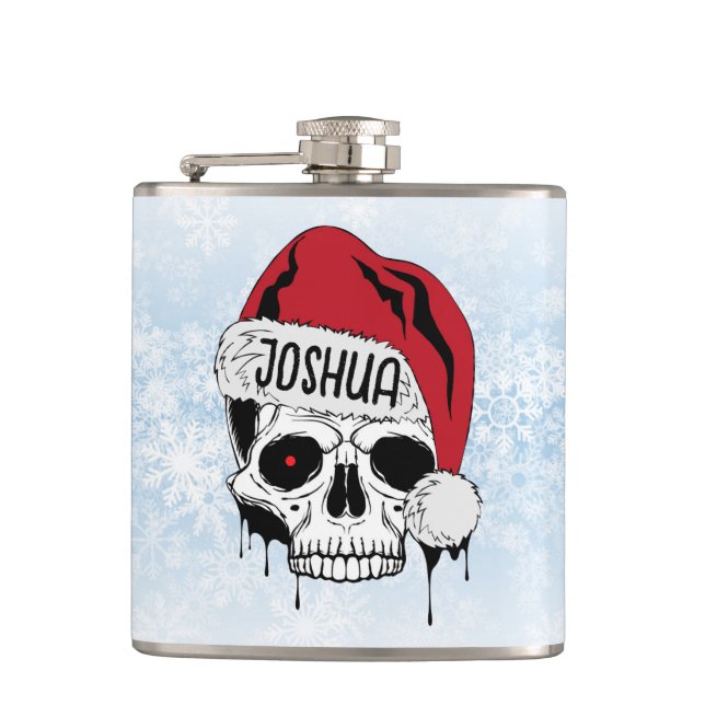 Petaca Santa Skull personalizado (Anverso)